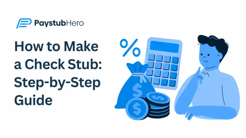How to Make Check Stubs: Step-by-Step Guide