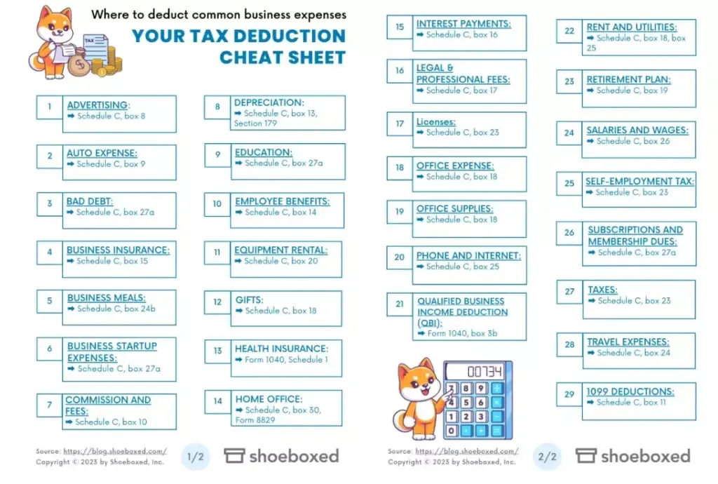 LLC Expenses Cheat Sheet PDF: Save Big on Taxes